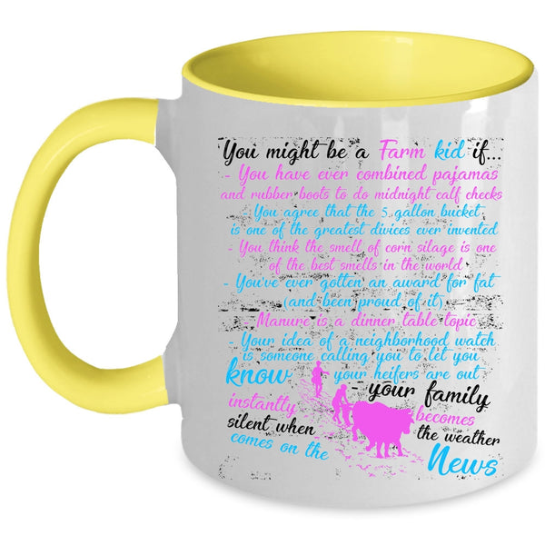 Best Farmer Ever Coffee Mug, You Might Be A Farm Kid Accent Mug