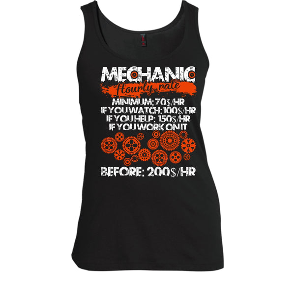Mechanic Hourly Rate T Shirt, I Am A Mechanic T Shirt, Cool T Shirt