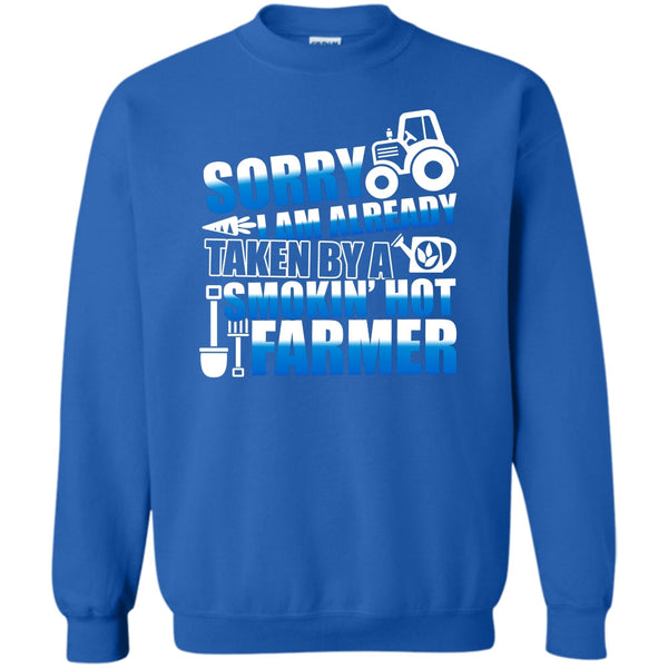 Smokin' Hot Farmer T Shirt, Coolest Farmer's Wife Sweatshirt