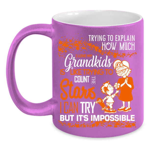 I Love My Grandkids Coffee Mug, Cool Grandmas Coffee Cup