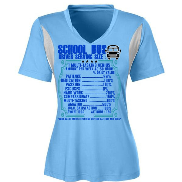 School Bus Driver Serving Size T Shirt, Being A Bus Driver T Shirt