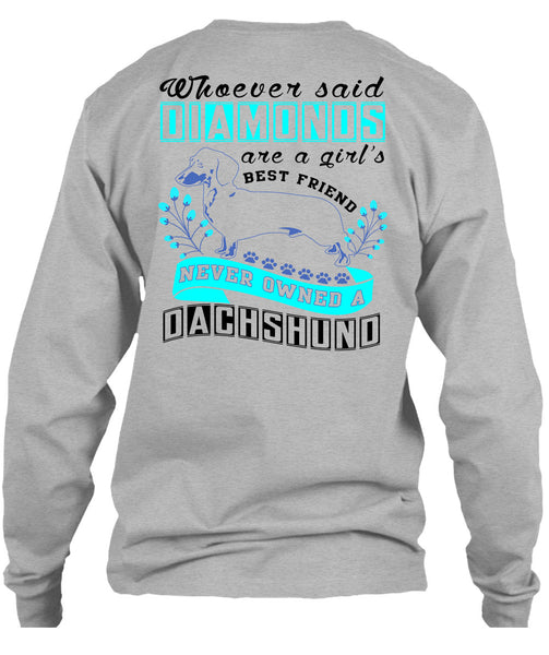 Diamond Are A Girl's Best Friend T Shirt, I Love My Dog T Shirt