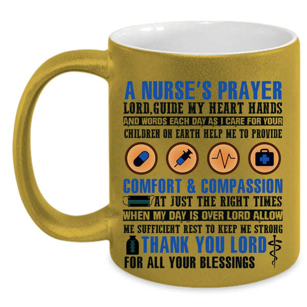 Cool Nurse's Prayer Coffee Mug, A Nurse's Prayer Accent Mug