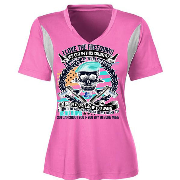 I Love The Freedoms T Shirt, I Love Veteran T Shirt, Awesome T-Shirts