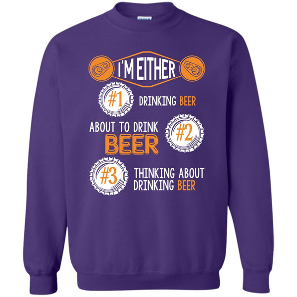 Thinking About Drinking Beer T Shirt, Coolest Beer Drinker Sweatshirt