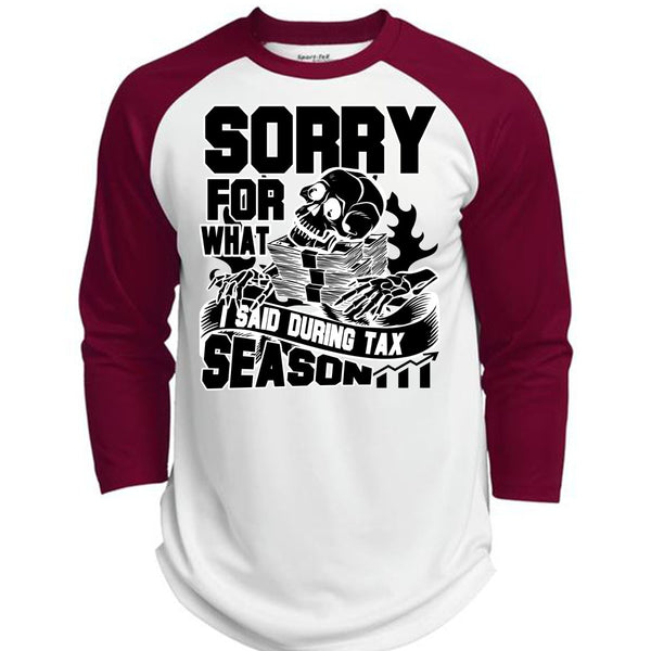 I Said During Tax Season T Shirt, I Love Accountant T Shirt, Awesome T-Shirts  (Polyester Game Baseball Jersey)