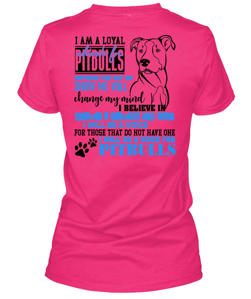 I Will Be A Voice For Pit Bulls T Shirt, I Love Dog T Shirt