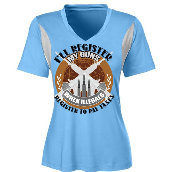 I'll Register My Guns T Shirt, I Love Veteran T Shirt, Awesome T-Shirts