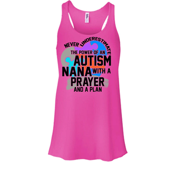 Never Underestimate T Shirt, Coolest Autism Nana Tank Top