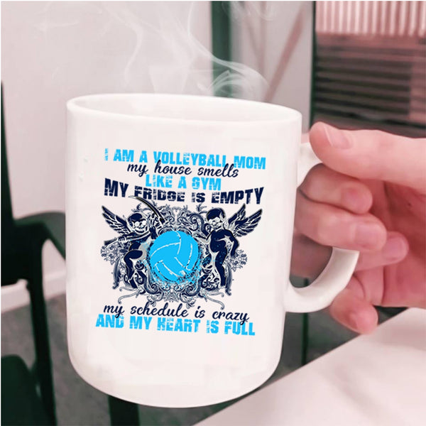 Cool Gift For Mom Coffee Mug, I Am A Volleyball Mom Cup