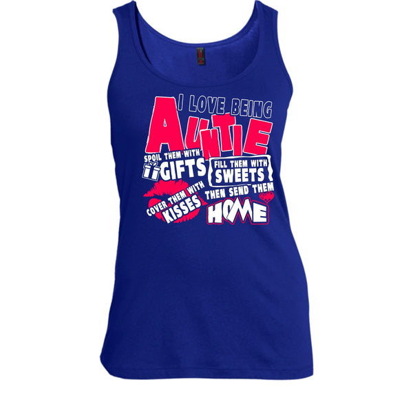 I Love Being Auntie T Shirt, I Am A Aunt Tank Top