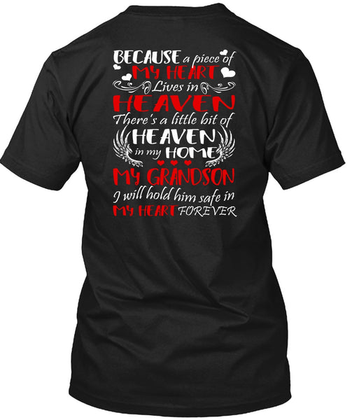 A black t-shirt with the shopify logo