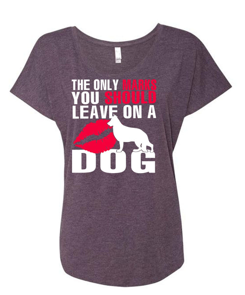 You Should Leave On A Dog T Shirt, My Favorite T Shirt, Cool Shirt (Ladies' Triblend Dolman Sleeve)