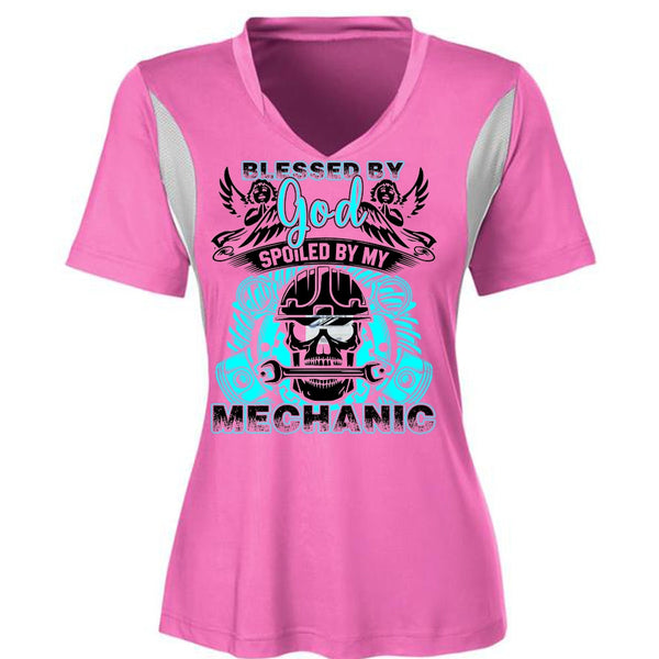 God Spoiled By My Mechanic T Shirt, Being A Mechanic T Shirt, Awesome T-Shirts