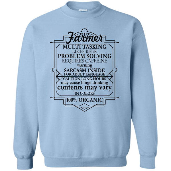 Coolest Farmer T Shirt, Farmer Multi Tasking Sweatshirt