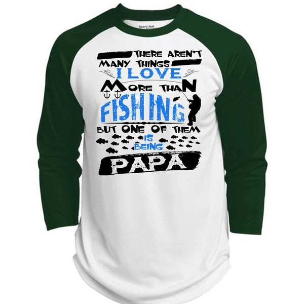 Being A Papa T Shirt, Family T Shirt, Fisherman T Shirt  (Polyester Game Baseball Jersey)
