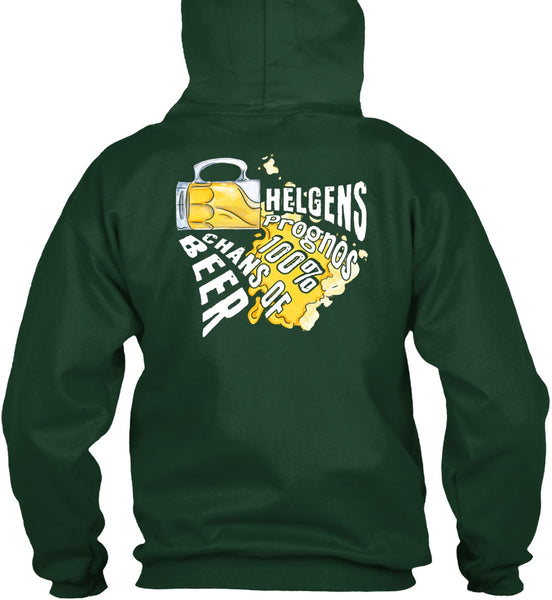 Helgens Prognos 100% Chans Of Beer T Shirt, My Favorite T Shirt