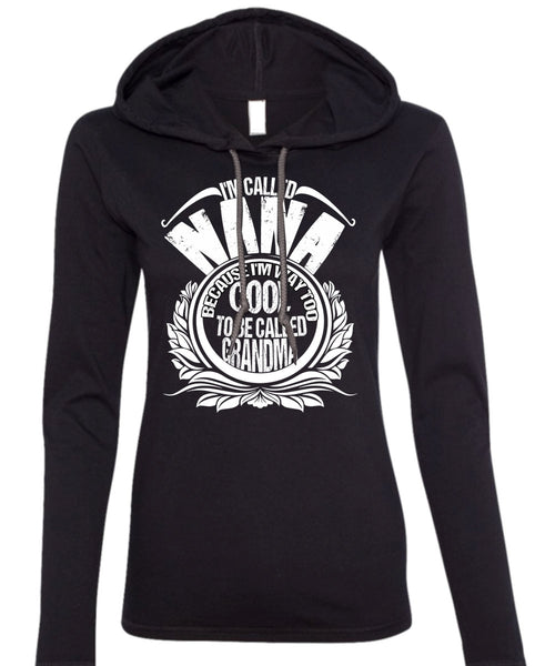 I'm Called Nana T Shirt, To Be Called Grandma T Shirt (Anvil Ladies Ringspun Hooded)