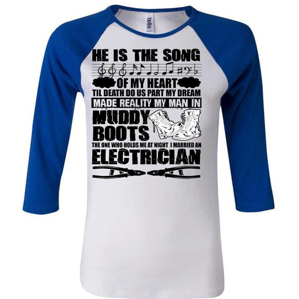 I Married An Electrician T Shirt, I Love Electrician T Shirt, Awesome T-Shirts