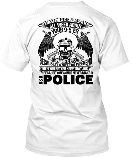 A black t-shirt with the shopify logo