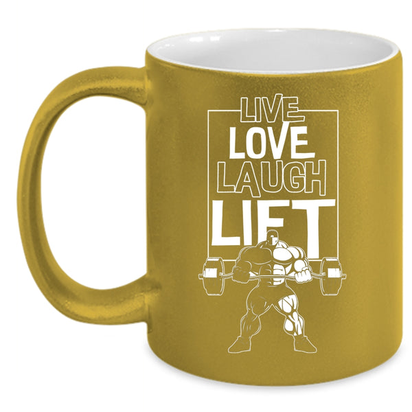 Live Love Lift Coffee Mug, Cool Sport Coffee Cup