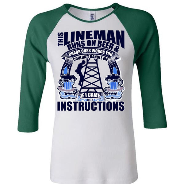This Lineman Runs On Beer T Shirt, I Love Lineman T Shirt, Awesome T-Shirts