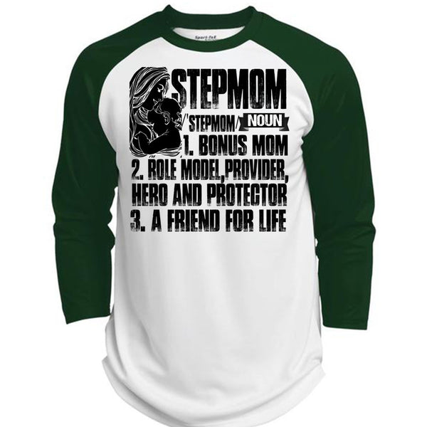 Step Mom T Shirt, I Love Mom T Shirt, Awesome T-Shirts  (Polyester Game Baseball Jersey)