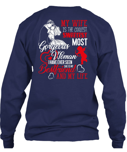 My Wife Is The Coolest T Shirt, She Is My Best Friend T Shirt