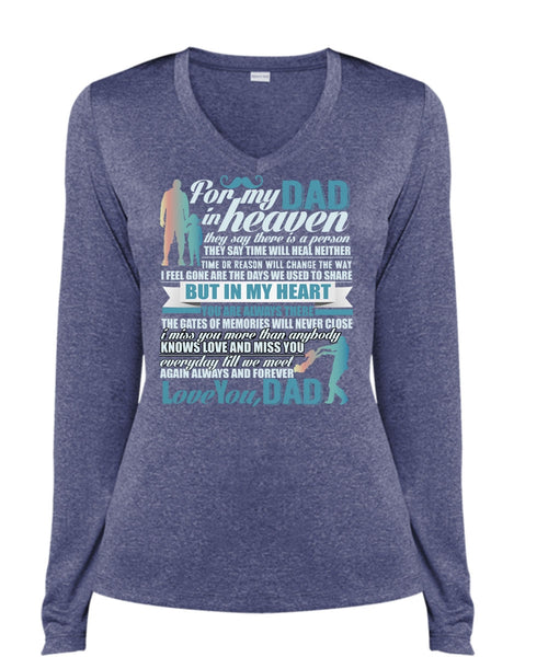 For My Dad In Heaven T Shirt, Love You Dad T Shirt