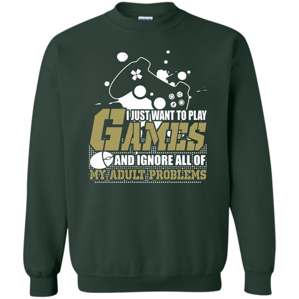 Ignore All Of My Adult Problems T Shirt, Coolest Gamer Sweatshirt