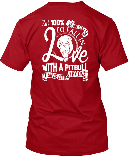 Fall In Love With A Pit Bull T Shirt, My Pets T Shirt