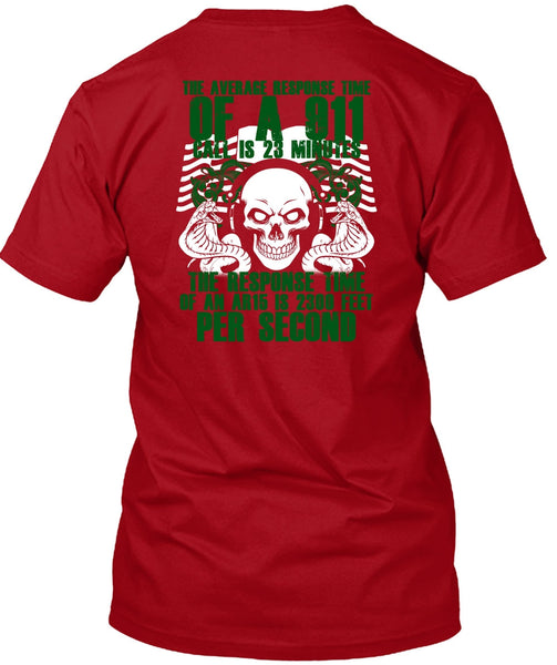 The Average Response Time Of A 911 T Shirt, Being A Dispatcher T Shirt