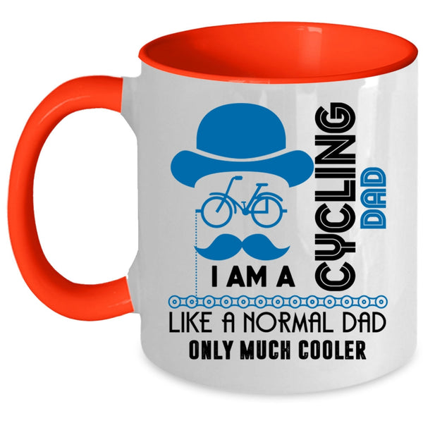 Cool Dad Coffee Mug, I Am A Cycling Dad Accent Mug
