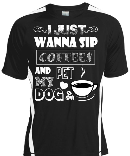 A black t-shirt with the shopify logo