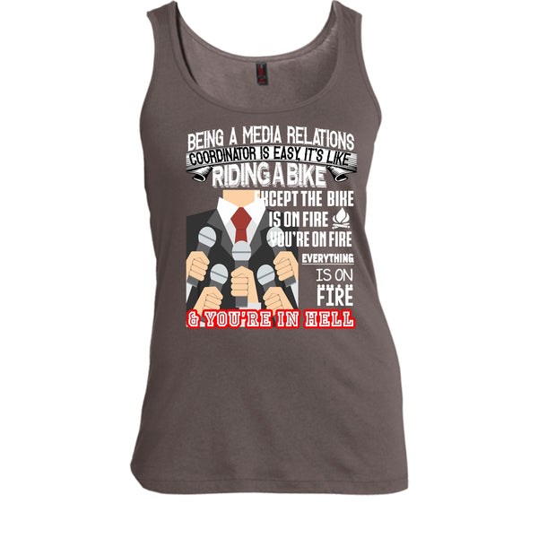 Being A Media Relations T Shirt, It’s Like Riding A Bike T Shirt, Cool T Shirt