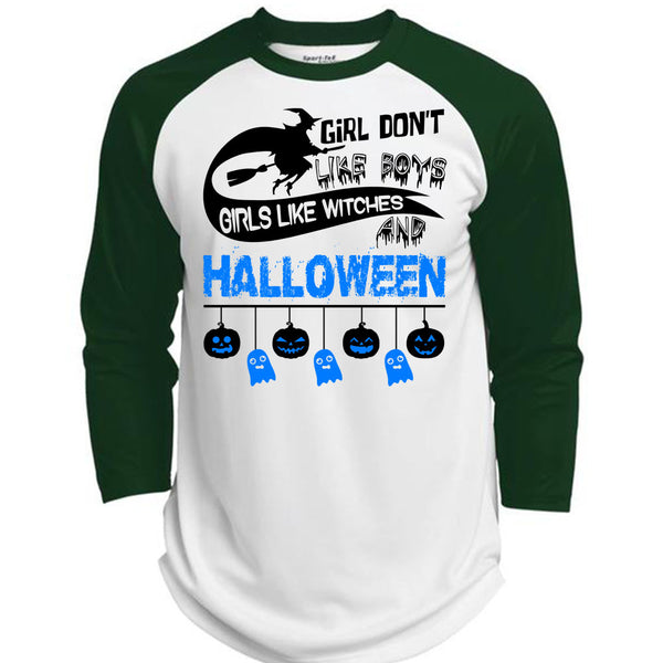 Girls Like Witches And Halloween T Shirt, I Love You Pumpkin T Shirt, Awesome T-Shirts  (Polyester Game Baseball Jersey)