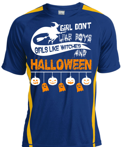 Girls Like Witches And Halloween T Shirt, Girl Don't Like Boys T Shirt, Cool Shirt