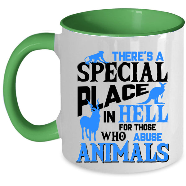 Abuse Animals Coffee Mug, There's A Special Place Accent Mug