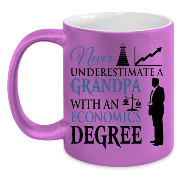 Funny Grandpa Coffee Mug, A Grandpa With An Economics Degree Accent Mug