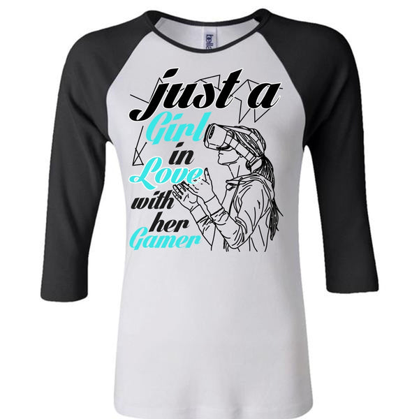 Just A Girl In Love With Her Gamer T Shirt, I Love Gaming T Shirt, Awesome T-Shirts