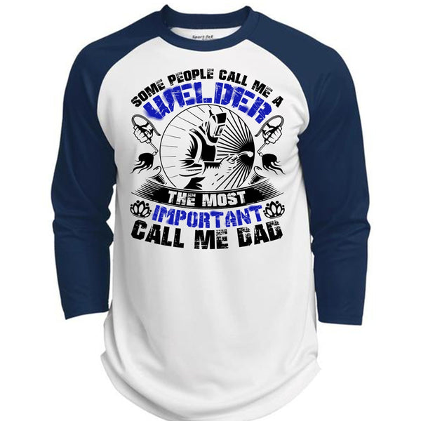 Some People Call Me A Welder T Shirt, I Love Welding T Shirt, Awesome T-Shirts  (Polyester Game Baseball Jersey)