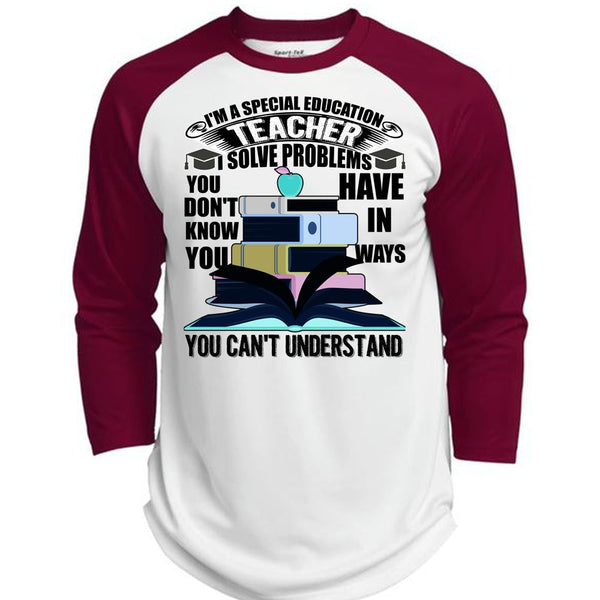 I'm A Special Education Teacher T Shirt, I Love Teaching T Shirt, Awesome T-Shirts  (Polyester Game Baseball Jersey)