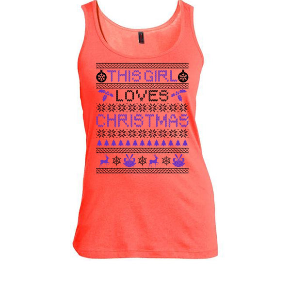 This Girl Loves Christmas T Shirt, Awesome Merry Christmas T Shirt, Awesome t-shirts