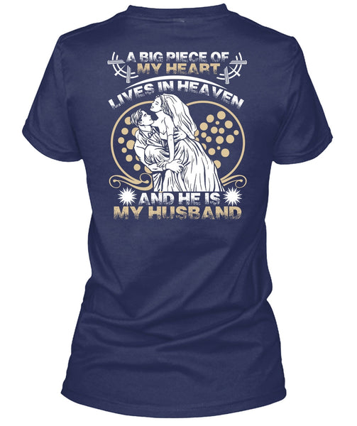 He Is My Husband T Shirt, Lives In Heaven T Shirt