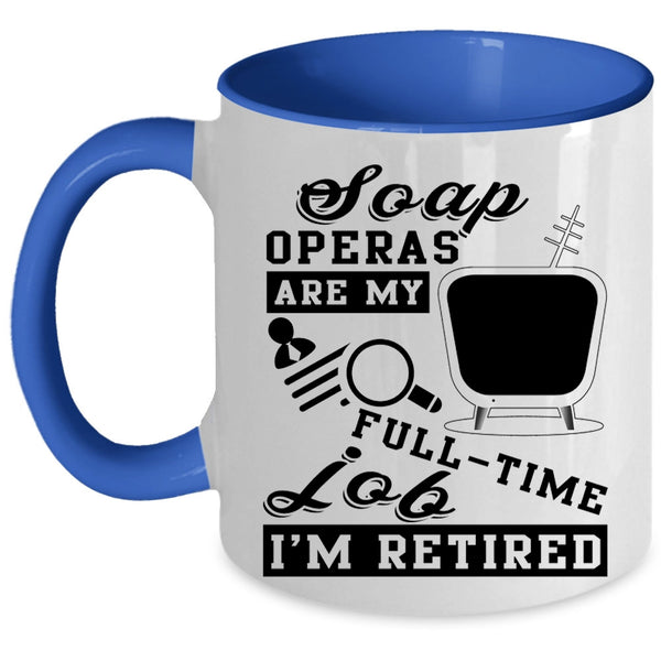 Cool Gift For Grandparent Coffee Mug, I'm Retired Accent Mug