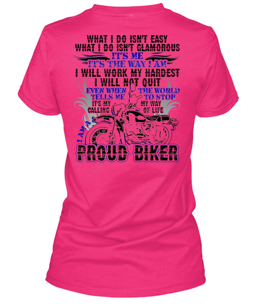I Am A Proud Biker T Shirt, I Love Biker T Shirt