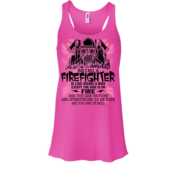 Being A Firefighter Is Like Riding A Bike T Shirt, I Am A Firefighter T Shirt, Awesome t-shirts