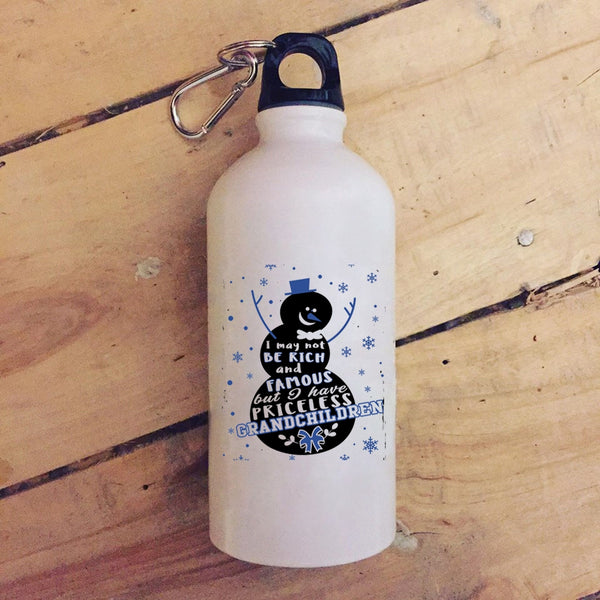 I Have Priceless Grandchildren 20 oz Stainless Steel Bottle,Christmas Gift For Grandparent Outdoor Sports Water Bottle