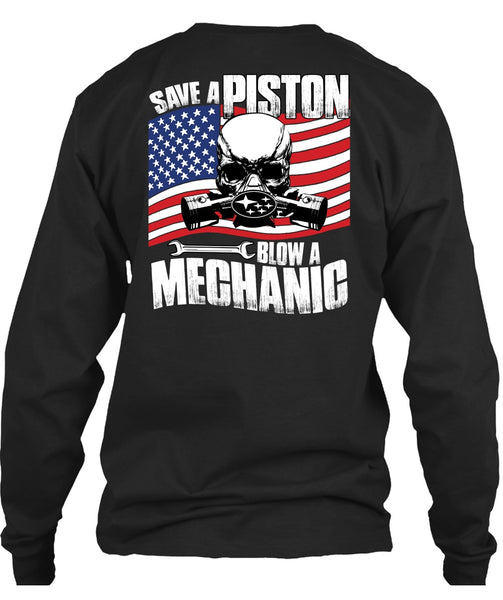 Save A Piston Blow A Mechanic T Shirt, I Love Mechanic T Shirt