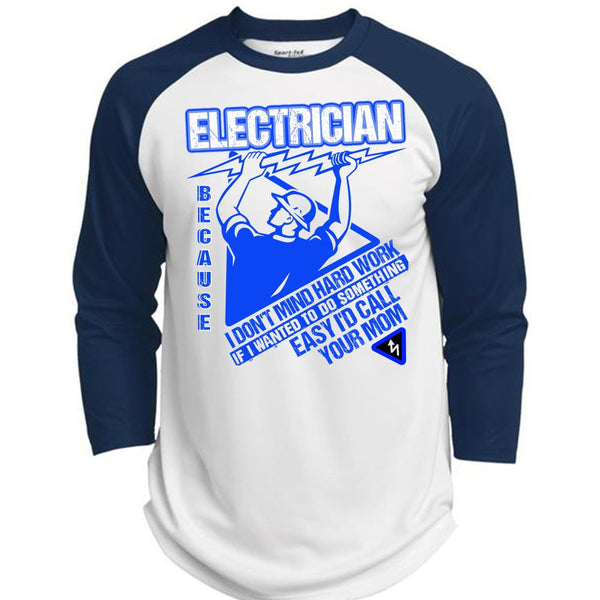 I'd Call Your Mom T Shirt, I Love Electrician T Shirt, Awesome T-Shirts  (Polyester Game Baseball Jersey)